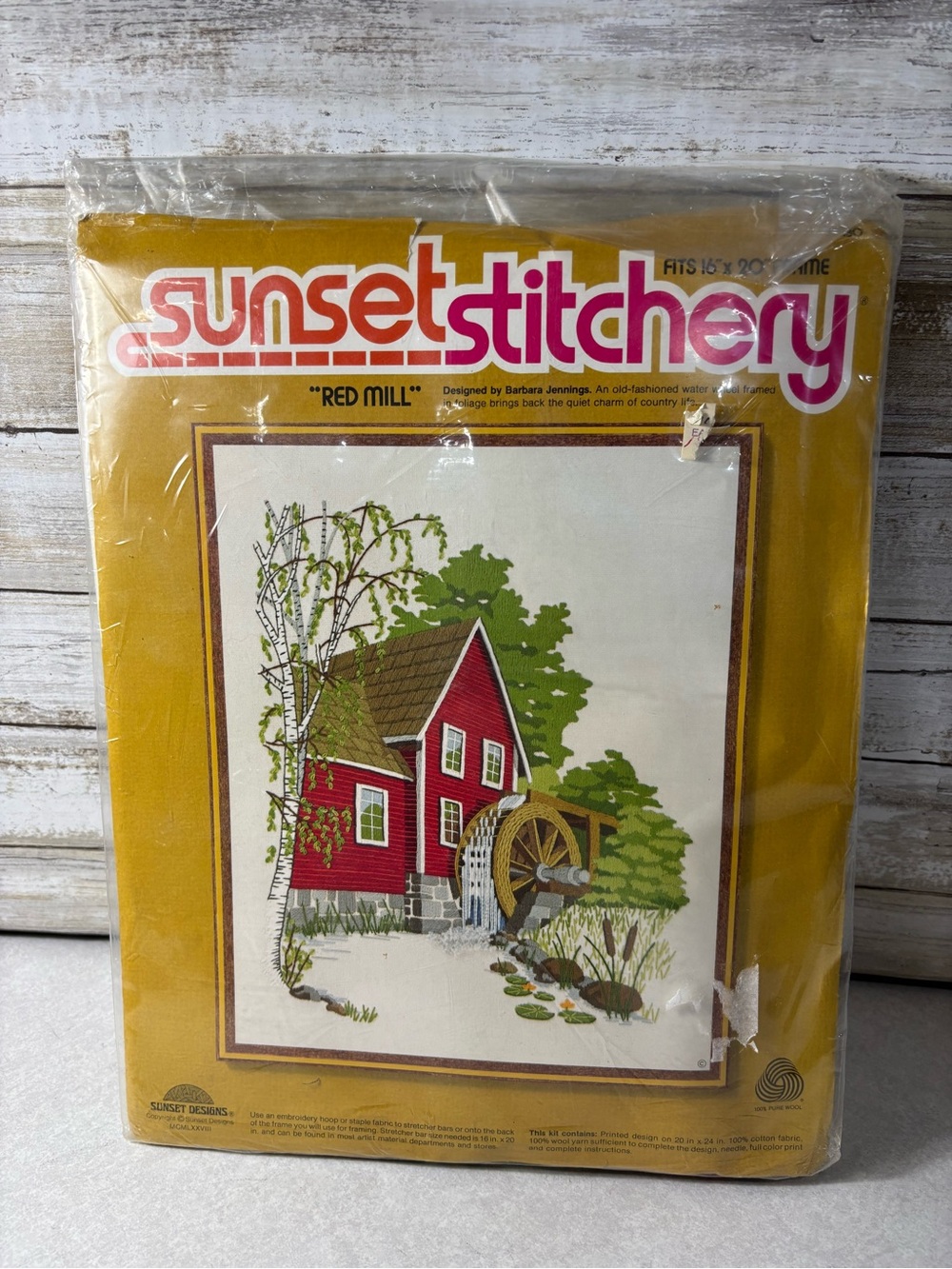 Vintage NEW old stock 70s needlework kit